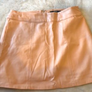 Faux leather skirt